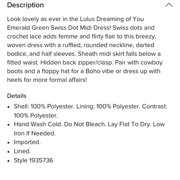 Lulu's Dark Forest Green Lace Tiered Midi Dress - Picture 5 of 5